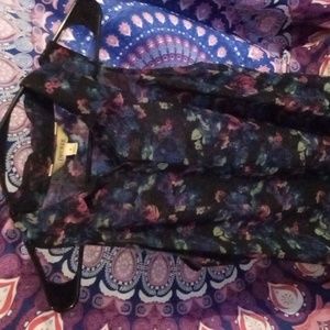 Degree tank sheer blouse